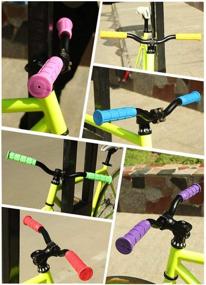 img 1 attached to Non-Slip Rubber Mushroom Bike Handlebar Grips for Kids Boys Girls - Ideal for Scooters, Cruisers, Tricycles, Mountain/Road Bikes, BMX, Wheelchairs and Foldable Urban Bicycles - Green Color