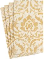 🧻 caspari ivory baroque paper guest towel napkins - 2 packs of 15 - improved seo logo