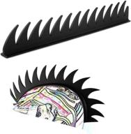 🏍️ hai hong helmet hawks for motorcycle helmets: synthetic wig mohawk - reusable design for bicycles/almost helmets/stick (helmet not included) logo