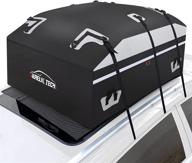 🚗 aurelio tech 20 cubic feet waterproof rooftop cargo bag for cars | anti-tear 900d pvc tarpaulin roof top carrier with anti-slip mat | includes 6 door hooks | suitable for vehicles with or without racks logo