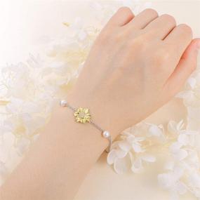 img 3 attached to 🌻 Серебряный комплект солнечный сет из С925 для женщин: подвеска на цепочке, кольцо, серьги и браслет с элементами CZ