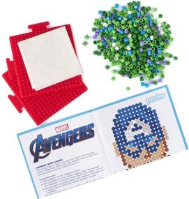 img 1 attached to 🔮 Perler Marvel Avengers Fusion Bead Kit, 2004pc, 4 Patterns, Multicolored