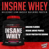 🏋️ insane labz insane whey: послетренировочный протеин для максимального наращивания мышц, bcaa аминокислотный состав, набор массы, замена приема пищи, 5 фунтов (2,27 кг), 60 порций, шоколадный - кошерно и халяльно одобрено. логотип