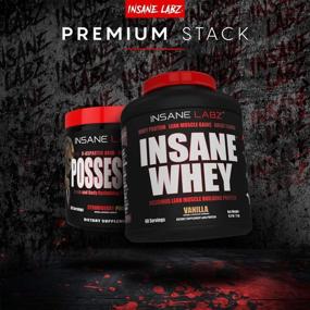 img 1 attached to 🏋️ Insane Labz Insane Whey: Послетренировочный протеин для максимального наращивания мышц, BCAA аминокислотный состав, набор массы, замена приема пищи, 5 фунтов (2,27 кг), 60 порций, шоколадный - Кошерно и халяльно одобрено.