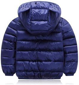 img 3 attached to HILEELANG Toddler Winter Puffer Outwear