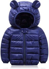 img 1 attached to HILEELANG Toddler Winter Puffer Outwear