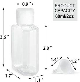 img 3 attached to HULISEN Travel Sanitizer Bottles - Portable and Convenient Containers for Sanitizing