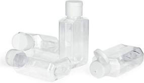 img 1 attached to HULISEN Travel Sanitizer Bottles - Portable and Convenient Containers for Sanitizing