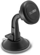 techmatte car phone mount: magnetic-dashboard phone holder with strong magnetic technology - universal smartphone compatibility (black) logo