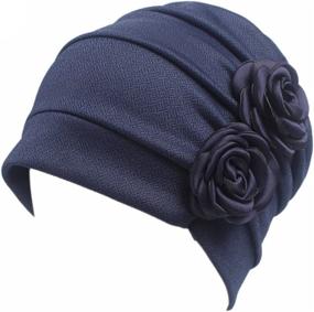 img 1 attached to 🧢 Stylish HONENNA Chemo Caps Headwear for Women: Turbans, Beanies, Flowers Hats, and Headwrap for Cancer Patients with Hair Loss