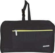 travelon flat-out toiletry kit black: your ultimate travel companion in one size logo