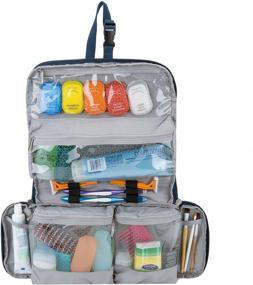 img 1 attached to Travelon Flat-Out Toiletry Kit Black: Your Ultimate Travel Companion in One Size