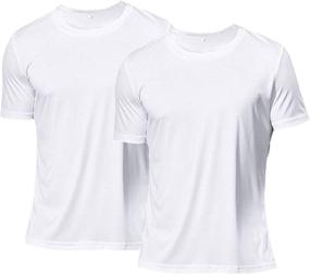 img 4 attached to 🏋️ Quick Workout Men's T-Shirt: Stay Active and Stylish with Short Sleeves