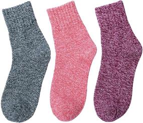 img 2 attached to Warm and Cozy: Loritta 5 Pairs Womens Wool Socks, Perfect Vintage Winter Knitwear and Thoughtful Gifts
