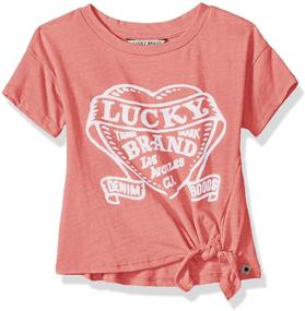 img 1 attached to Lucky Brand Toddler Graphic Sabrina Girls' Clothing