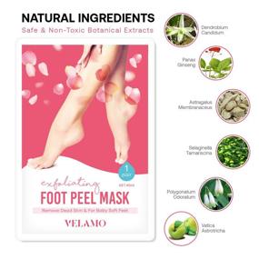 img 3 attached to 👣 VELAMO Foot Peel Mask - 2 Pairs for Cracked Heels, Dead Skin & Calluses - Repair Rough Heels & Get Silky Soft Feet in 1-2 Weeks - Ideal for Men & Women