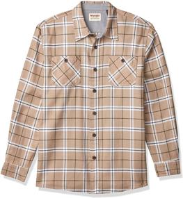 img 3 attached to 👕 Мужская рубашка из фланелега Wrangler Authentics с рукавом - одежда для рубашек