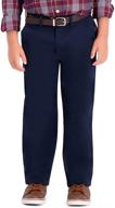 👖 haggar big boy's youth sustainable chino pant (regular 8-20) logo