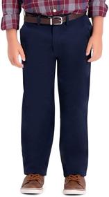 img 3 attached to 👖 Haggar Big Boy's Youth Sustainable Chino Pant (Regular 8-20)