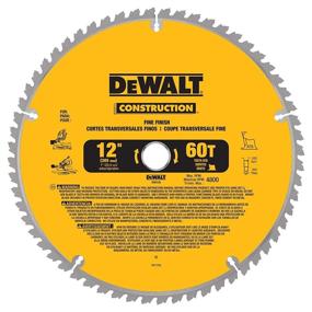 img 4 attached to DEWALT DW3126 12-Inch Miter Saw Blade - Fine Finish, 60-Tooth Blade