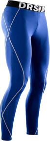 img 4 attached to 🏃 DRSKIN Men’s Compression Pants: Optimal Wintergear for Running, Yoga, and Sports