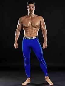 img 2 attached to 🏃 DRSKIN Men’s Compression Pants: Optimal Wintergear for Running, Yoga, and Sports