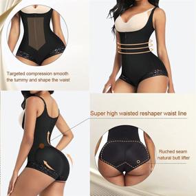 img 1 attached to 👗 FeelinGirl Colombianas Shapewear: Women's Body Shaper Bodysuit for Tummy Control, Girdle Corset Waist Trainer