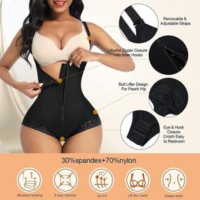 img 2 attached to 👗 FeelinGirl Colombianas Shapewear: Women's Body Shaper Bodysuit for Tummy Control, Girdle Corset Waist Trainer