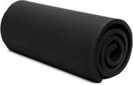 🖤 premium black eva foam sheets roll for crafts - cosplay foam (10mm, 13.75 x 39 in) logo