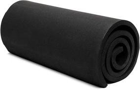 img 4 attached to 🖤 Premium Black EVA Foam Sheets Roll for Crafts - Cosplay Foam (10mm, 13.75 x 39 in)