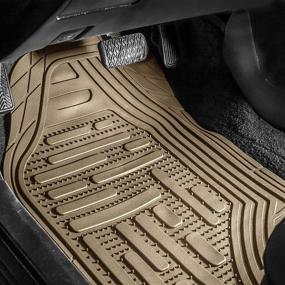 img 3 attached to 🚗 FH Group F11322TAN Tan All Weather Trimmable Floor Mat (Supreme): Protect Your Vehicle with this Durable and Customizable Floor Mat