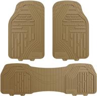 🚗 fh group f11322tan tan all weather trimmable floor mat (supreme): protect your vehicle with this durable and customizable floor mat logo