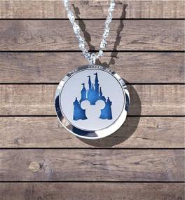 img 3 attached to 🐭 FIKA Mickey Mouse Essential Oils Necklace Pendant with Aromatherapy Air Freshener Locket and Included Pads