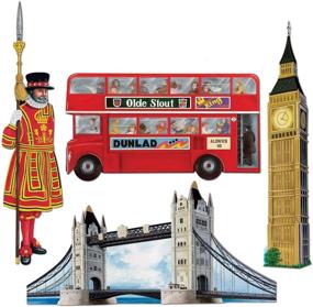 img 1 attached to 🎉 Vibrant Beistle Assorted British Decorating Cutouts, Multicolor Delights