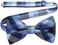 🎩 men's accessories: hisdern plaid bow ties for men logo