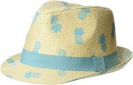 flap happy fedora ocean medium: stylish boys' accessories for hats & caps logo