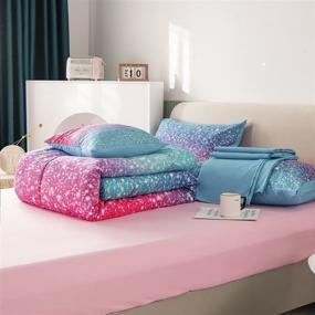 img 2 attached to Постельное белье PERFEMET Comforter Colorful Rainbow