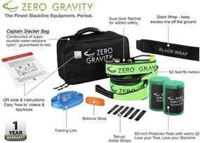 img 2 attached to 🌳 Zero Gravity Slacklines Slackline Kit: Premium Set with Upgraded Ratchet, Tree Protectors & Carry Bag - Perfect for Kids!