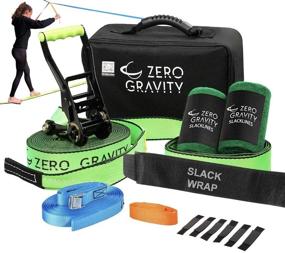 img 4 attached to 🌳 Zero Gravity Slacklines Slackline Kit: Premium Set with Upgraded Ratchet, Tree Protectors & Carry Bag - Perfect for Kids!