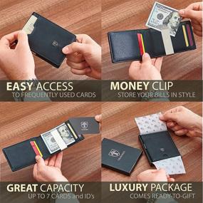 img 3 attached to 💼 TRAVANDO ATLANTA Wallet: Stylish and Practical Men's Bifold Accessory