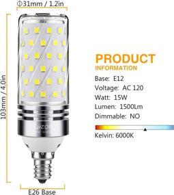 img 3 attached to 🕯️ Decorative Non-Dimmable Candelabra Equivalent Chandelier for Enhanced SEO
