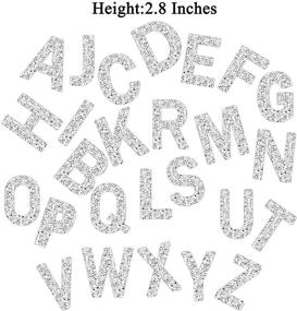img 2 attached to 👗 Decorative Rhinestone Alphabet Stickers for Clothing