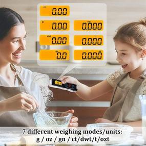 img 1 attached to Digital Kitchen Scales with Measuring Spoons: Accurate Food 🥄 Weight and Volume Measurement for Solid, Liquid, and Powder Ingredients