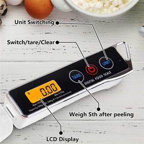 img 3 attached to Digital Kitchen Scales with Measuring Spoons: Accurate Food 🥄 Weight and Volume Measurement for Solid, Liquid, and Powder Ingredients