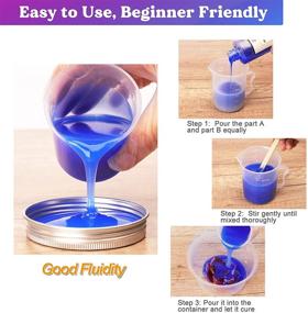 img 2 attached to 🔵 LET'S RESIN Silicone Molds Making Kit - Blue Silicone for Resin Molds, DIY Manual Making - Liquid Silicone Rubber Mixing Ratio 1:1 - 21.16oz