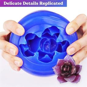 img 1 attached to 🔵 LET'S RESIN Silicone Molds Making Kit - Blue Silicone for Resin Molds, DIY Manual Making - Liquid Silicone Rubber Mixing Ratio 1:1 - 21.16oz