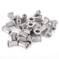 🔩 pack of 25 m6 blind insert rivet nut rivnuts - aluminum flat head 6mm logo