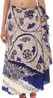 rsjewels wholesale lot: printed reversible two layer multi color long wrap around skirt - trendy & versatile! logo