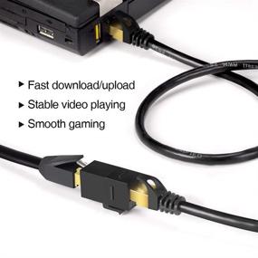 img 1 attached to 🔌 VANDESAIL RJ45 Разъем 5 шт: Превосходный Ethernet удлинитель кабеля, разъем Cat6 Keystone Jack, женский на женский (5 шт, CAT 6 Ethernet удлинитель разъема)