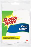 scotch-brite easy erasing pad - stain, soap scum & hard water spot remover, chemical-free solution (pack of 24) logo